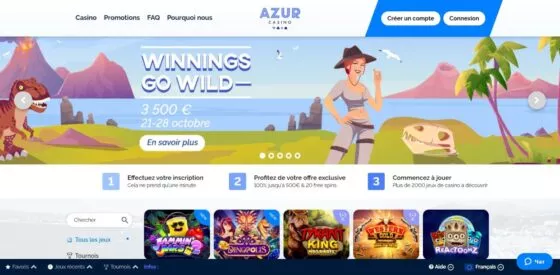 Site officiel Azur Casino