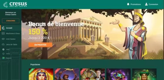 Site officiel Cresus Casino