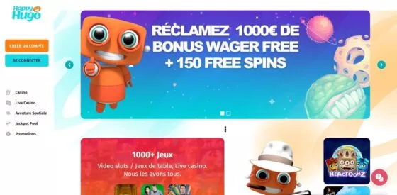 Site officiel Happy Hugo Casino