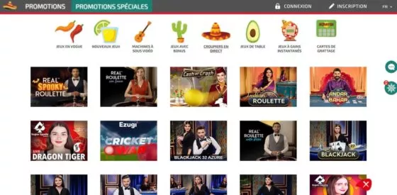 Casino en direct La Fiesta Casino