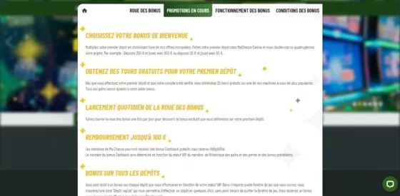 Bonus Ma Chance Casino