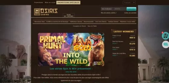 Bonus Osiris Casino