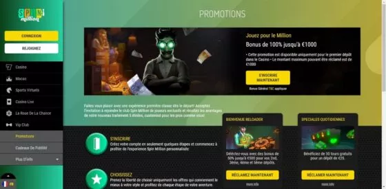 Bonus Spin Million Casino