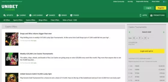Bonus Unibet Casino