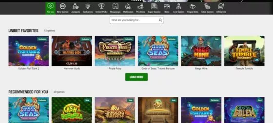 Machines à sous Unibet Casino