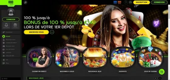 Site officiel de 888 Casino