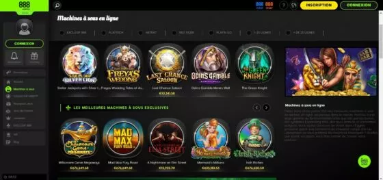 Machines à sous 888 Casino