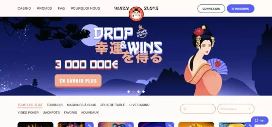 Site officiel de Banzai Casino