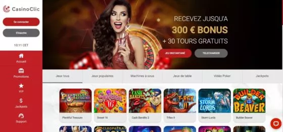 Site officiel de Clic Casino