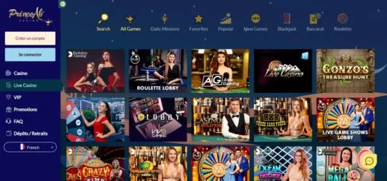 Prince Ali Casino en direct