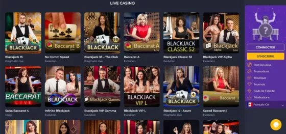 Rolling Slots Casino en direct