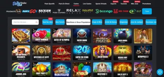 Machines à sous Mystake Casino