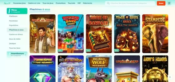 Machines à sous Neon54 Casino