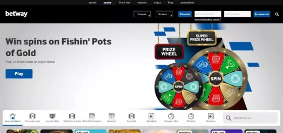 Site officiel de Betway Casino