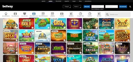 Machines à sous Betway Casino
