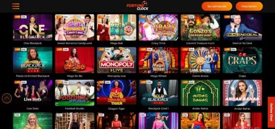 Fortune Clock Casino en direct