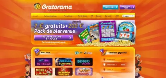 Site officiel de Gratorama Casino