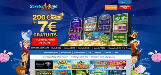 Site officiel de Scratchmania Casino