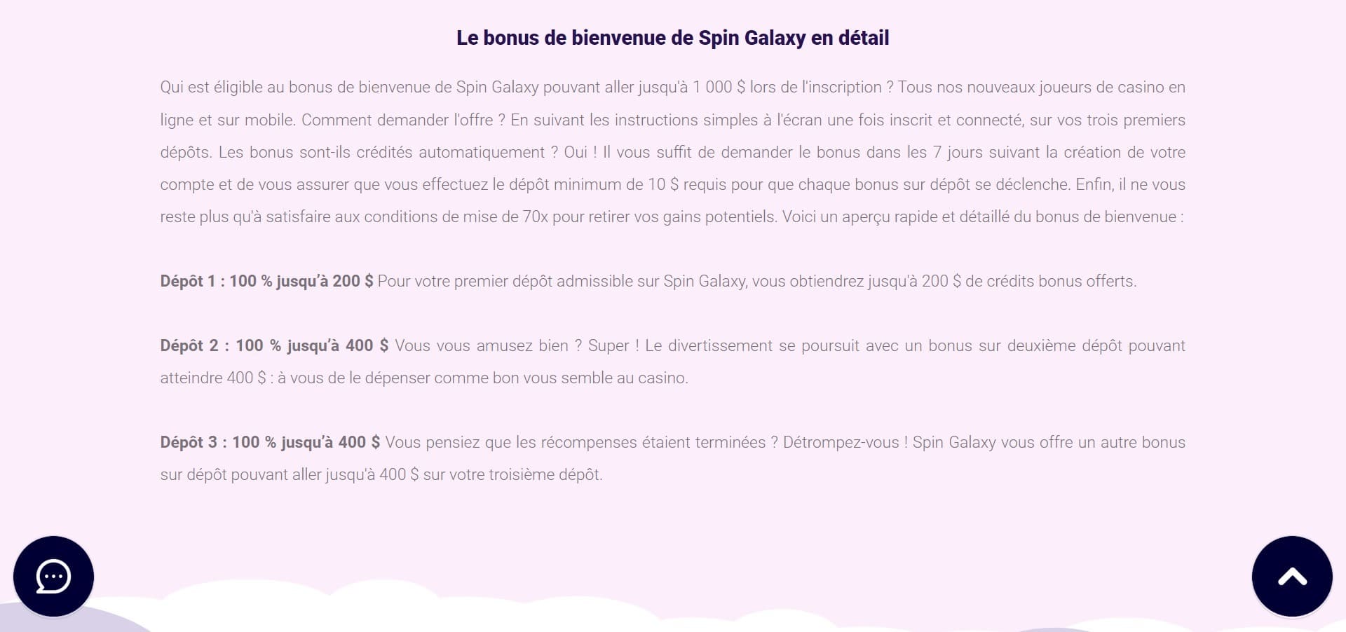 Spin Galaxy Casino FR - jeux et machines à sous en ligne, options de ...