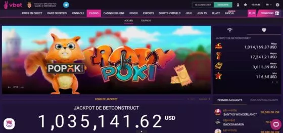 Site officiel de VBet Casino