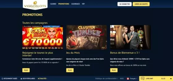Bonus ViggoSlots Casino