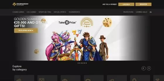 Site officiel de Golden Palace Casino
