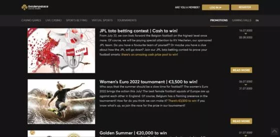 Bonus Golden Palace Casino