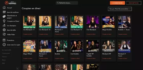 Hermes Casino en direct