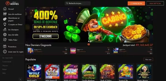 Site officiel de Hermes Casino