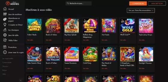 Machines à sous Hermes Casino