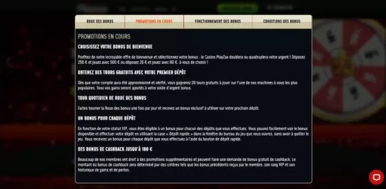 Bonus Playzax Casino