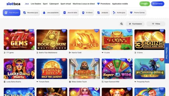 Machines à sous Slottica Casino