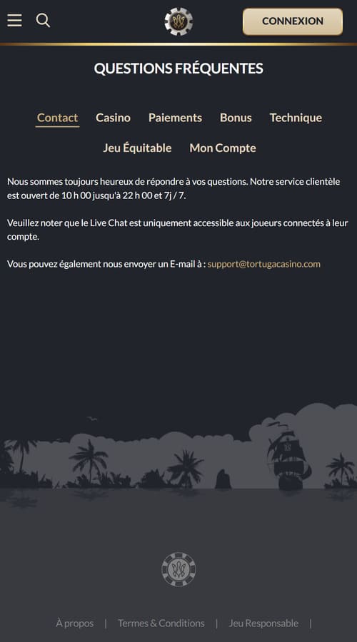 tortuga casino application